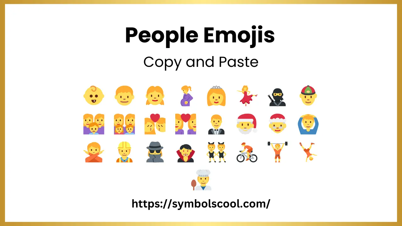 People emoji Symbols Copy and Paste - MyCoolSymbols