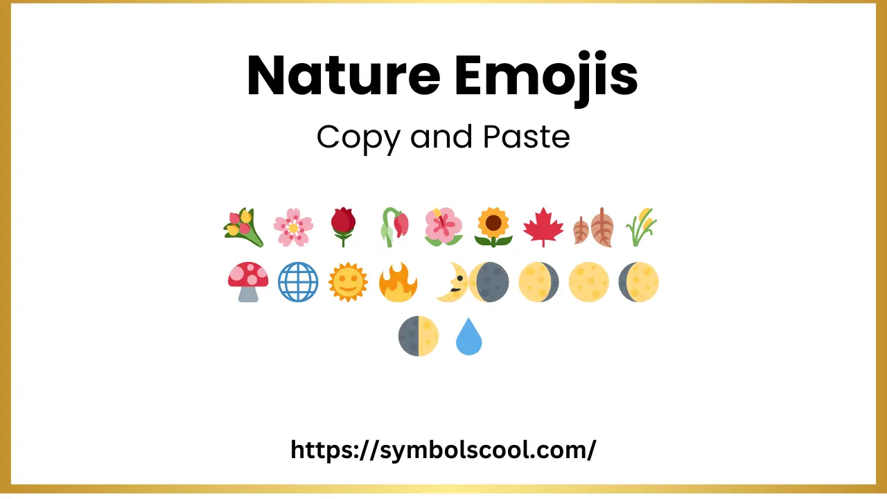 Nature Emojis and Symbols Copy Paste